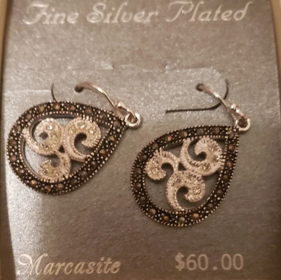 Marcasite Earrings - Picture 2 of 4